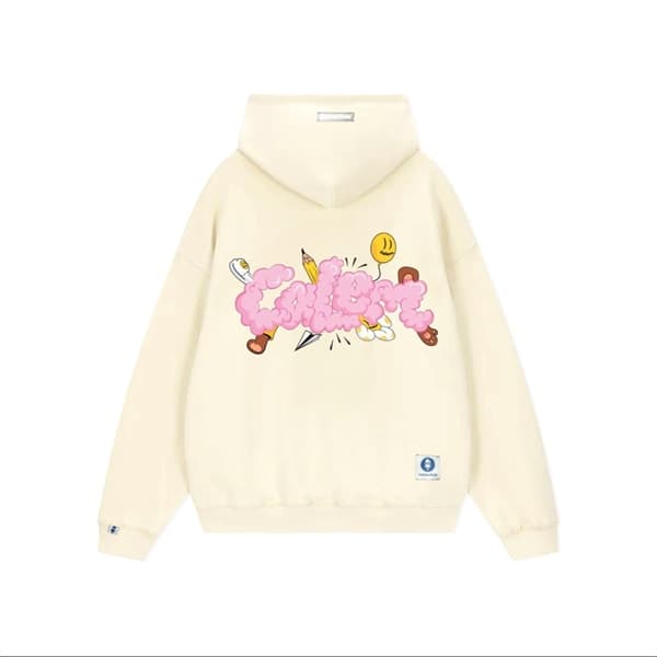 HOODIE ZIP CALEM BUBBLE - MỠ GÀ - L 2