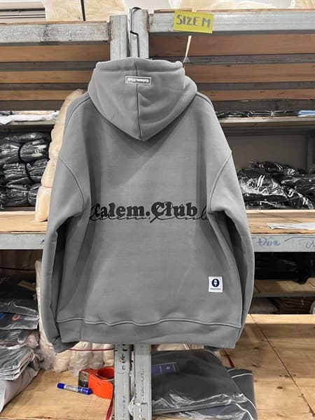 HOODIE ZIP IN CHỮ CALEM 2023 - XÁM CHÌ - M 1