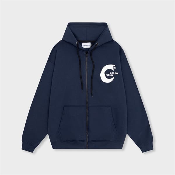 HOODIE ZIP CALEM BIG C - XANH ĐEN - XL 2