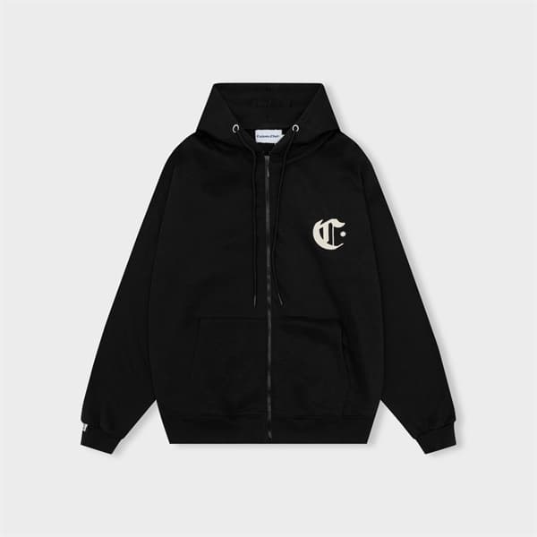 HOODIE ZIP CALEM MINIMALISM - ĐEN - M 1